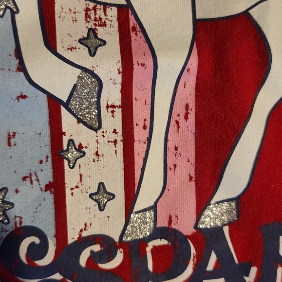 🎉5/$10 Unicorn Americana shirt M (7/8) - Picture 3 of 3